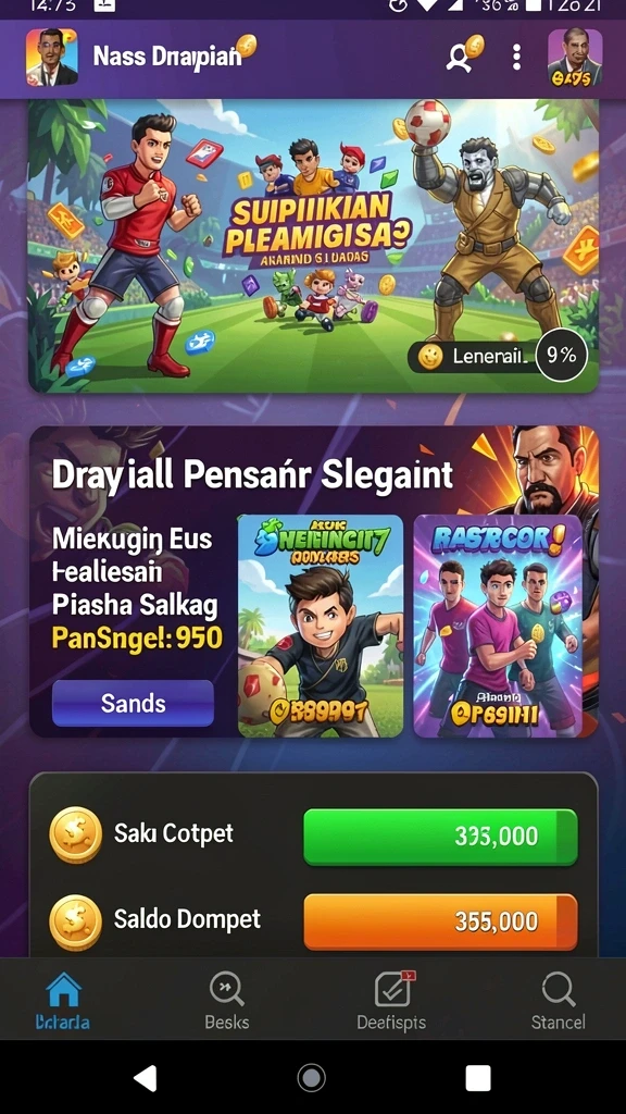 rk77 - Tampilan awal yang mengesankan dan mudah dipahami.